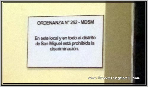 Photo: These Signs Reminding of No Discrimination Can Be Seen All Over San Miguel Department of Lima