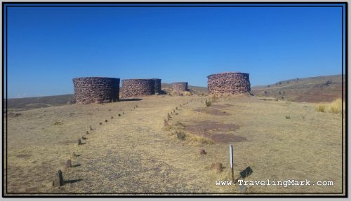 Photo: Set of Older Chullpas at a Further End of Sillustani