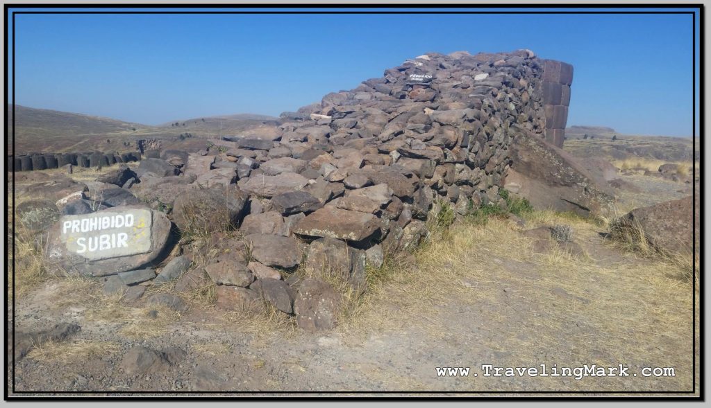 Photo: Ramp of Rocks Is Presumed to Have Been Used to Get Large Stones on Top of Chullpas