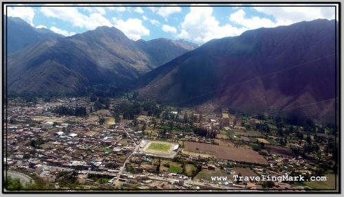 Photo: View of Urubamba in the Urubamba River Valley