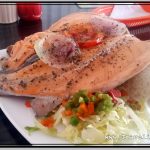 Photo: Steamed Trout Dish at Port in Puno on Lake Titicaca