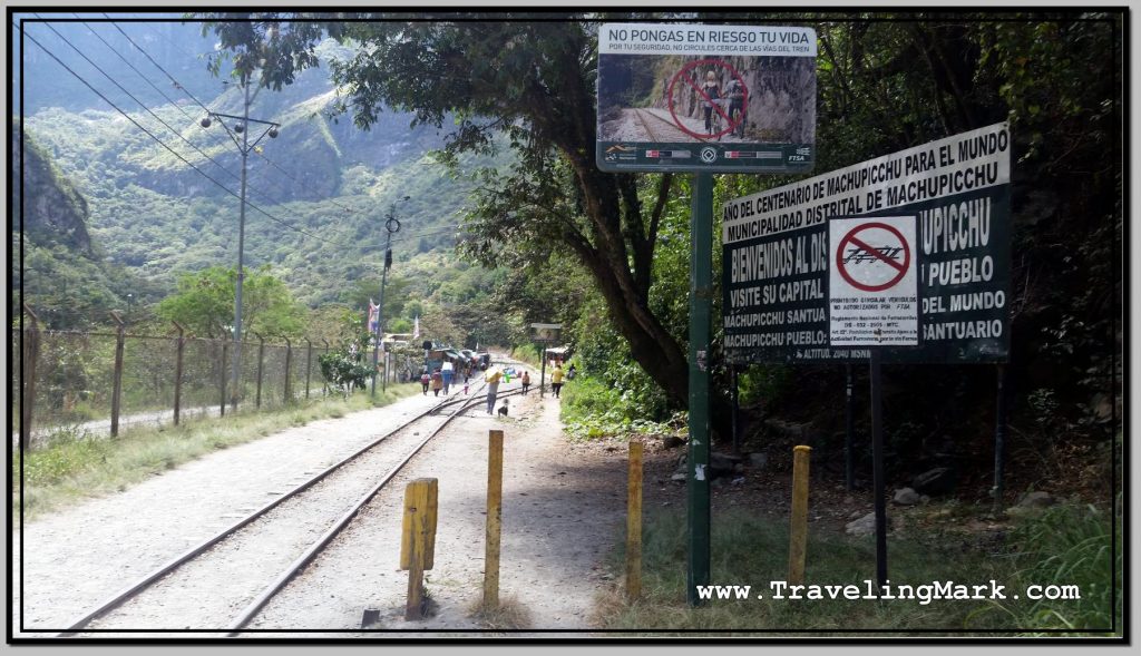 Photo: At Hidroelectrica the Drivable Road Ends and Tourists Have to Continue on Foot Along the Railway Tracks
