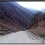 Photo: Railway Tracks Pass By the Pyramid in Ollantaytambo