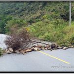 Photo: Rocks and Trees Used as Road Blocks to Prevent Tourists from Reaching Machu Picchu