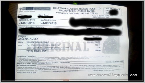Photo: Half Day Entry to Machu Picchu Costs 152 Soles, or $46 US Photo: Half Day Entry to Machu Picchu Costs 152 Soles, or $46 US