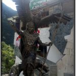 Photo: Statue of Inca Warrior with Condor in Flight