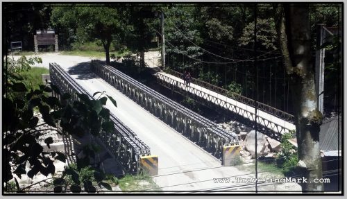 Photo: Metal Bridges Over the Vilcanota River After Which the Trail Up Hill to Machu Picchu Starts