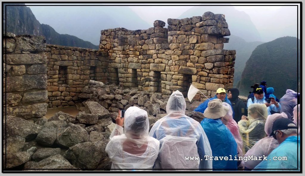 Photo: Collapsing Stone Walls at Machu Picchu