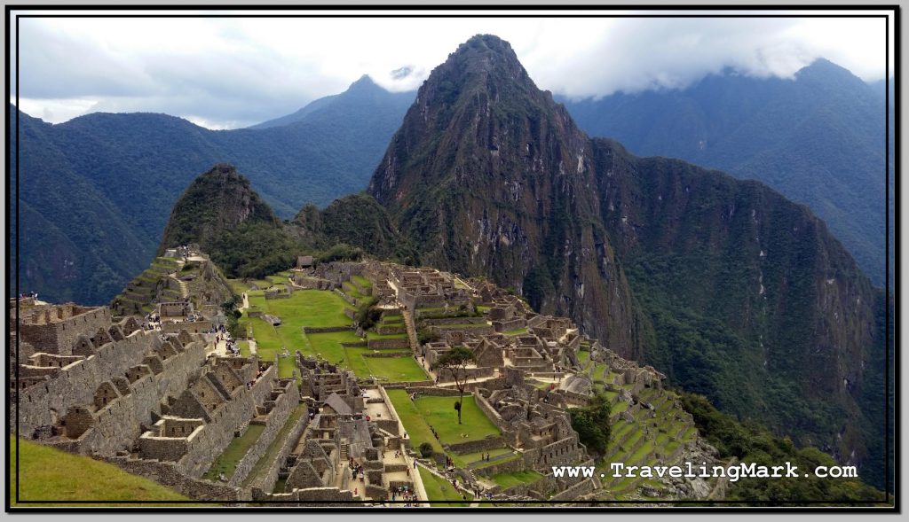 Photo: Lost City of the Incas with Cloudy Sky so No Sunrays to Light It Up