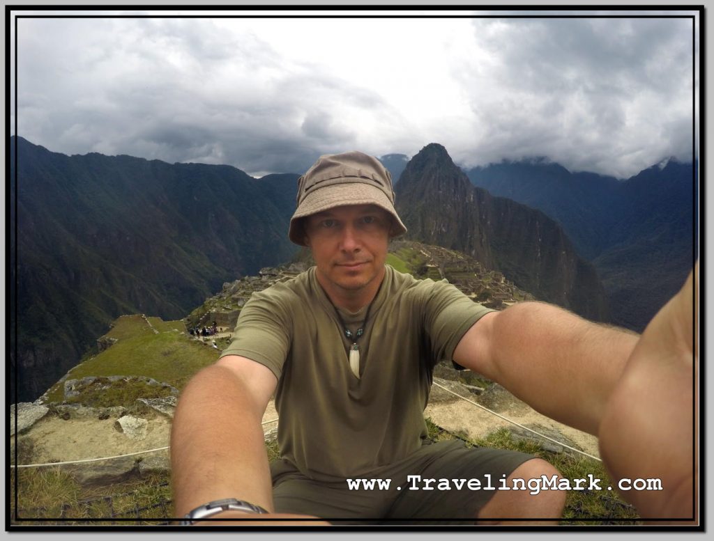 Photo: Sitting on the Ground for the Machu Picchu Pic