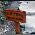 Photo: Inca Bridge Sign Warns to Tread Carefully