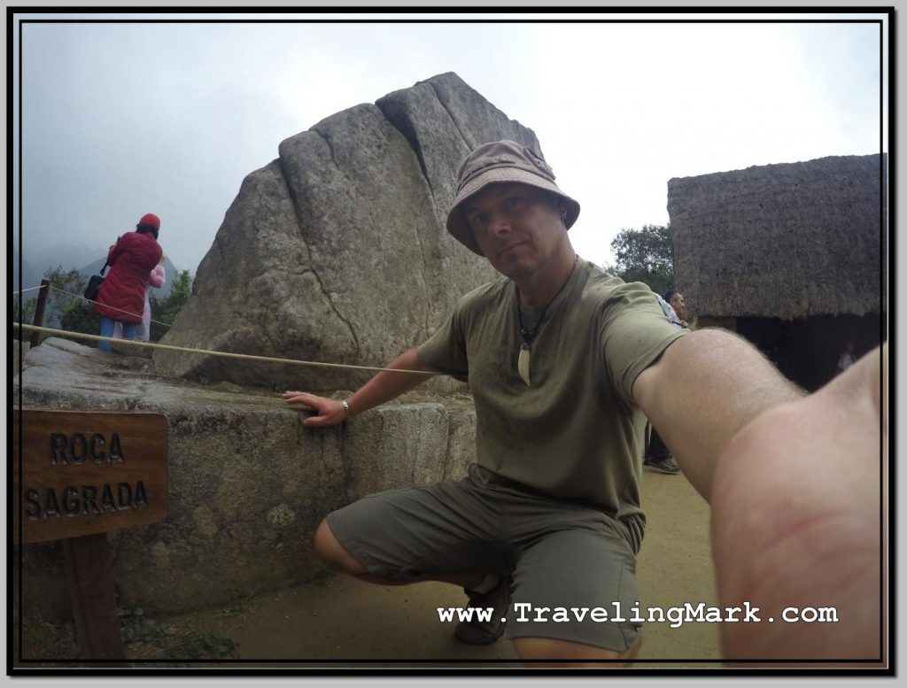 Photo: Soaking Up Cosmic Energy from the Sacred Rock in Machu Picchu