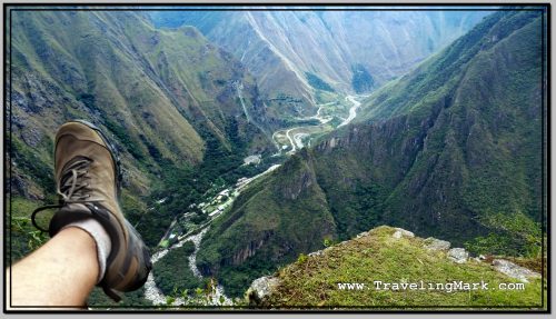 Photo: View of Hidroelectrica from the Inca Bridge